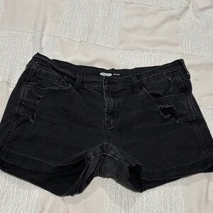 Almost Famous Black Jean Shorts